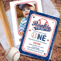 Baseball Rookie Back Photo 1st Birthday Party