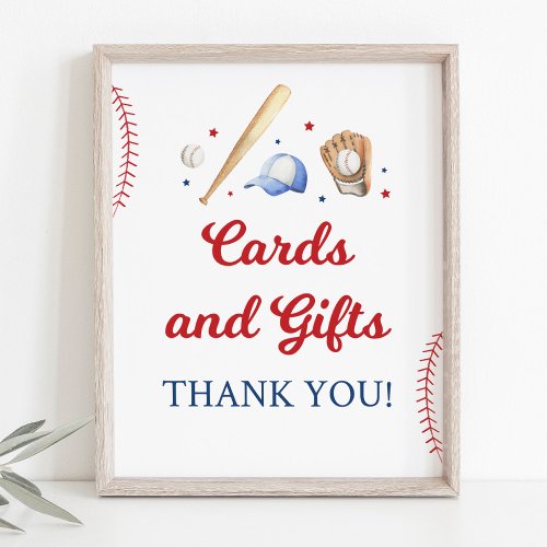 Baseball Rookie Cards and Gifts Birthday Sign