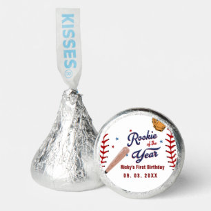 Baseball Rookie of the Year Baseball 1st Birthday Hershey®'s Kisses®