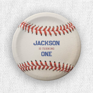 Baseball Rookie of the Year Birthday Boy Paper Plates
