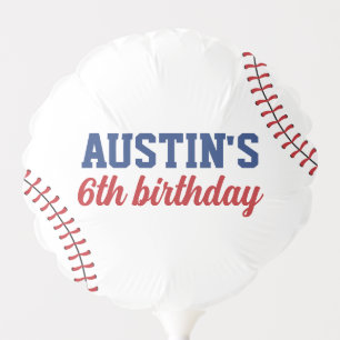 Baseball Rookie Year Boy Birthday Balloon