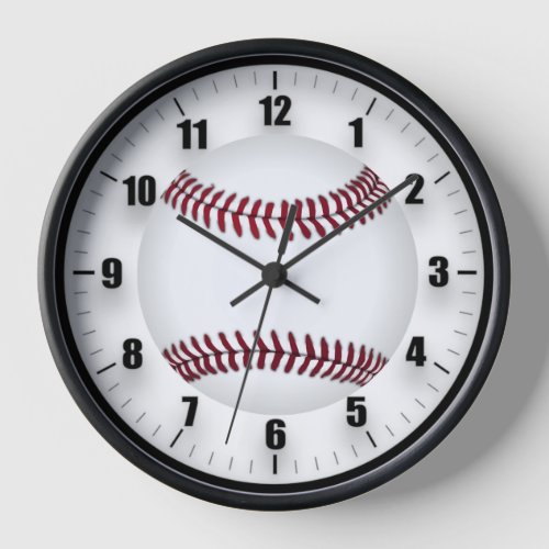 Baseball  Round Clock