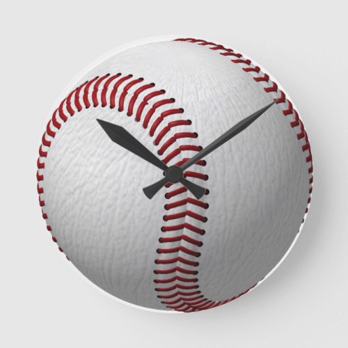 Baseball Round Clock