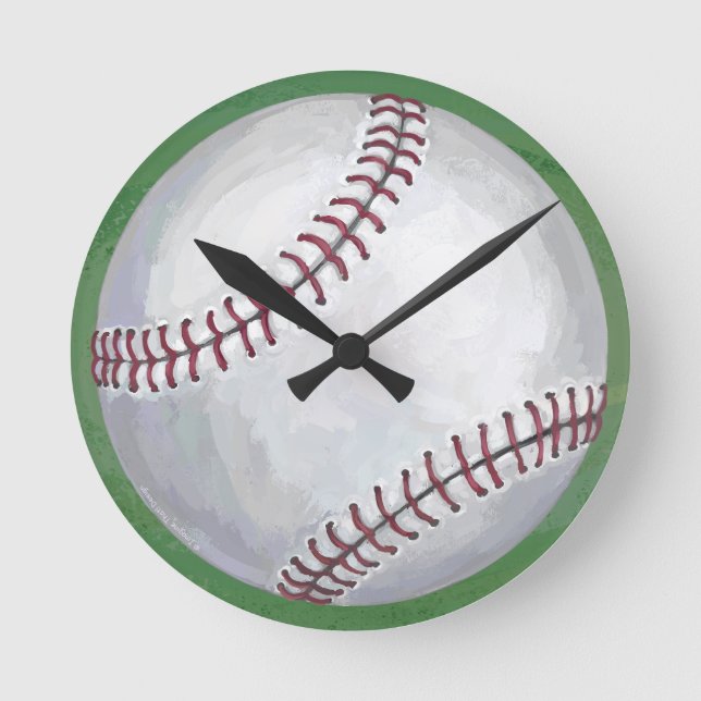 Baseball Round Clock (Front)