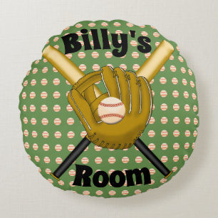 Baseball Round Pillow