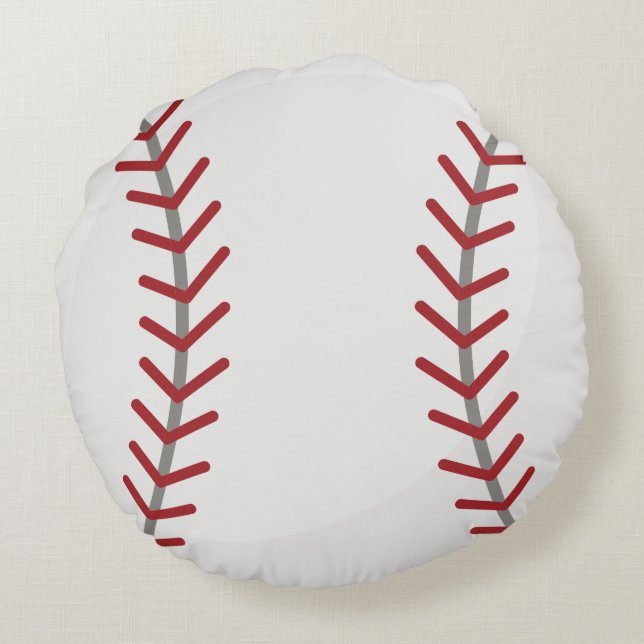 Baseball Round Pillow (Back)