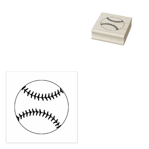  Baseball  Rubber Stamp