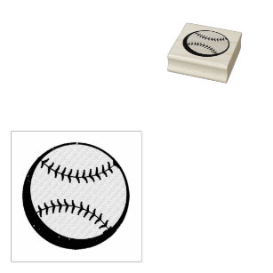  Baseball  Rubber Stamp