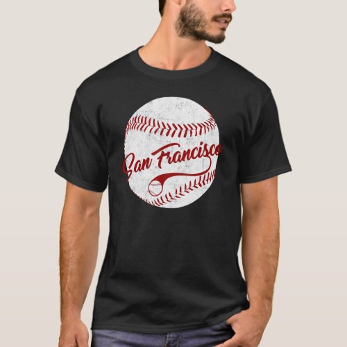 Baseball San Francisco Vintage Giant Ball National T_Shirt