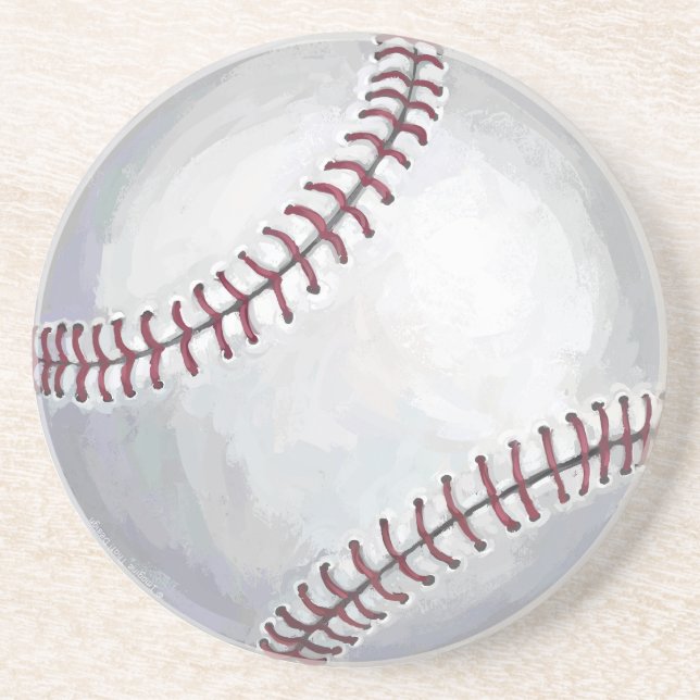 Baseball Sandstone Coaster (Front)