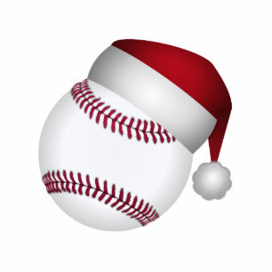 Baseball Santa Hat Christmas Ornament