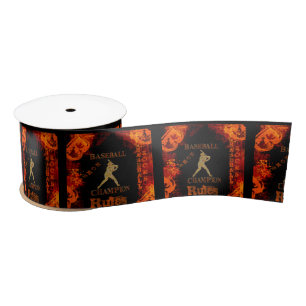 Baseball satin ribbon