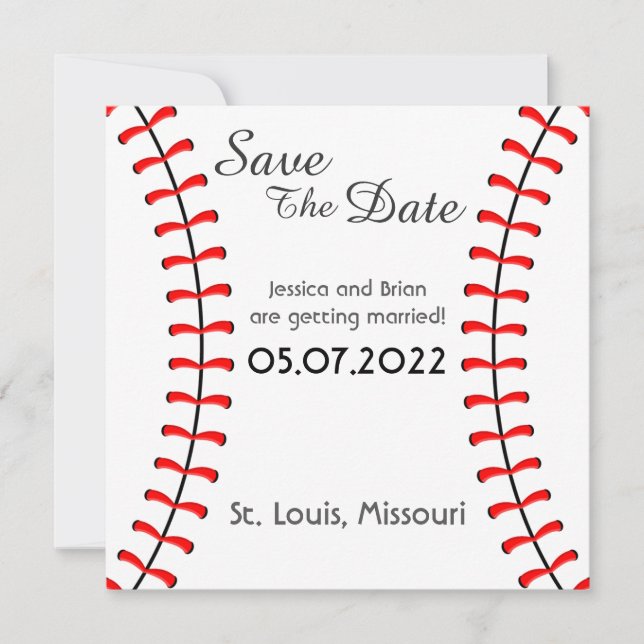 Baseball Save The Date (Front)
