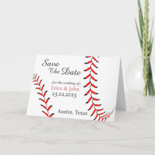 Baseball Save The Date Invitation