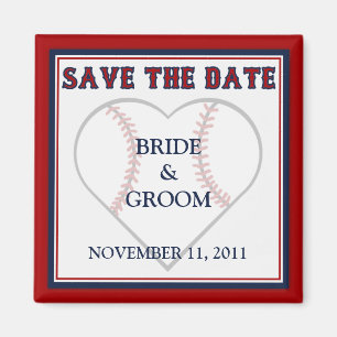 Baseball Save the Date Magnets
