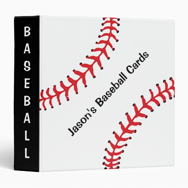 Baseball Scrapbook Binder (Front/Spine)
