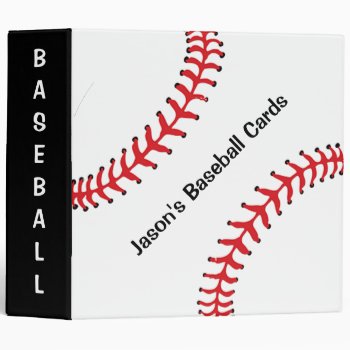 Baseball Scrapbook Binder by SjasisSportsSpace at Zazzle