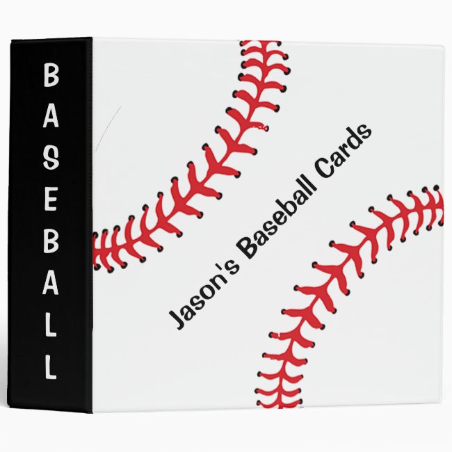 Baseball Scrapbook Binder