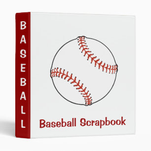 Baseball Scrapbook Binder