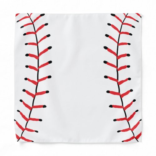 Baseball Seams Sports Style Baseball Theme Bandana