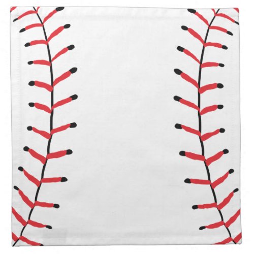 Baseball Seams Sports Style Baseball Theme Cloth Napkin