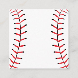 Baseball Seams Sports Style Baseball Theme Enclosure Card