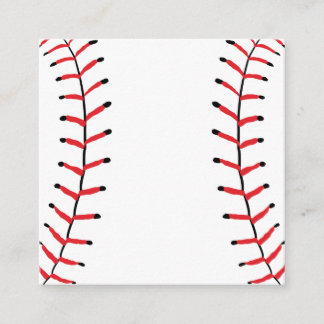 Baseball Seams Sports Style Baseball Theme Enclosure Card