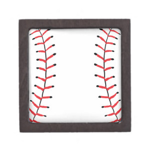 Baseball Seams Sports Style Baseball Theme Gift Box