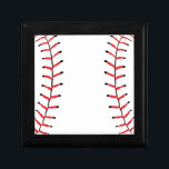 Baseball Seams Sports Style Baseball Theme Gift Box<br><div class="desc">Featuring a fun red baseball seams print design on a white background,  perfect for sports fans and baseball fans of all ages. A classic close up baseball design. Visit our other items to find more classic style fun designs from retro & antique art!</div>