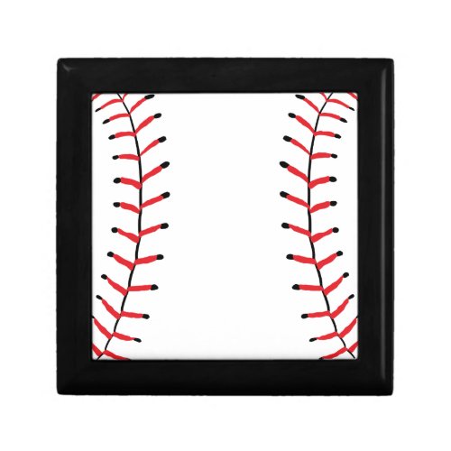 Baseball Seams Sports Style Baseball Theme Gift Box