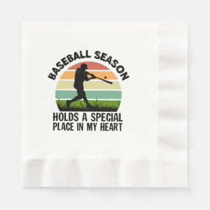 baseball season holds a special pçace in my heart napkins