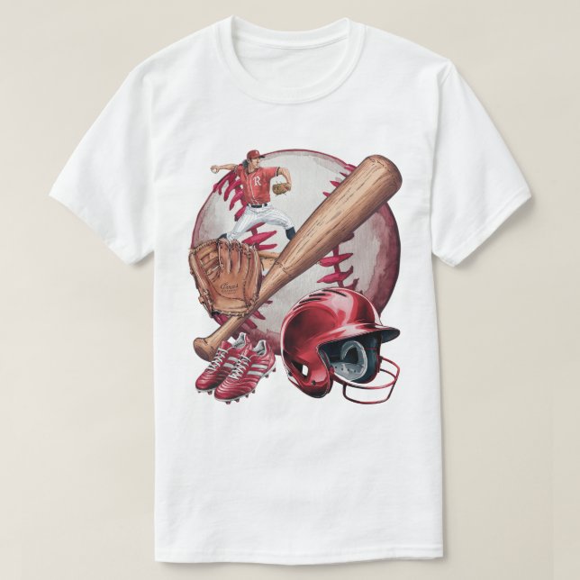Baseball Season Men's Basic T-Shirt (Design Front)