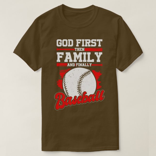 Baseball Season Sport Game Player Gift  T-Shirt (Design Front)