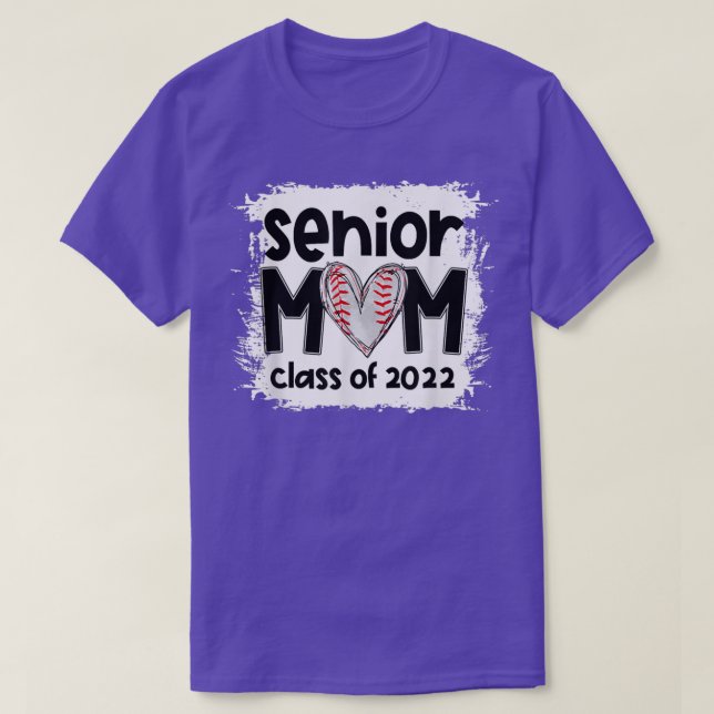 Baseball Senior Mom Class Of 2022 Baseball Mom Gra T-Shirt (Design Front)
