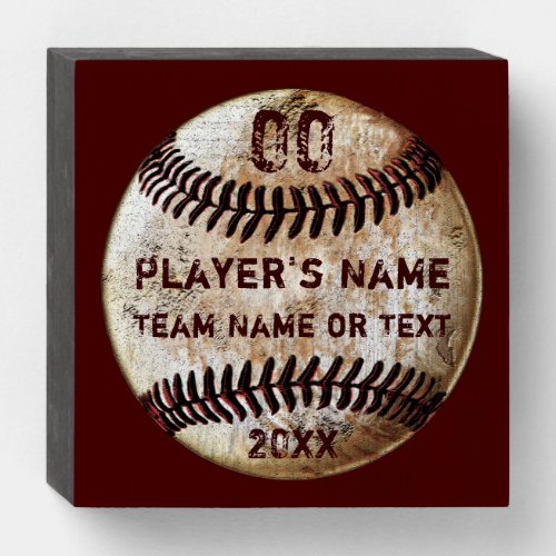 Baseball Senior Night Gift Ideas Personalized Wooden Box Sign