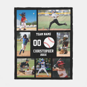 Baseball Senior Night Sports Keepsake Fleece Blanket