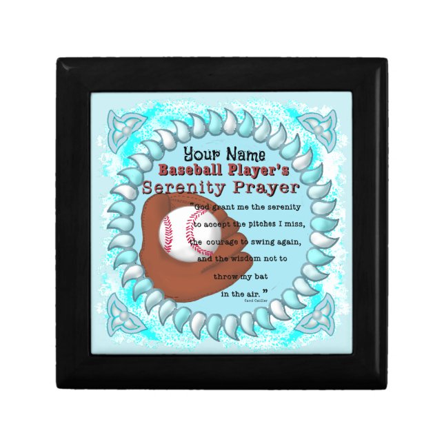 Baseball Serenity Prayer  Gift Box (Front)