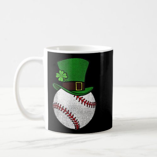 Baseball Shamrock Funny Patricks Day Clover Lucky  Coffee Mug