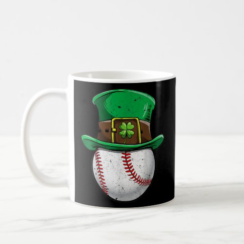 Baseball Shamrock Funny Patricks Day Clover Lucky  Coffee Mug