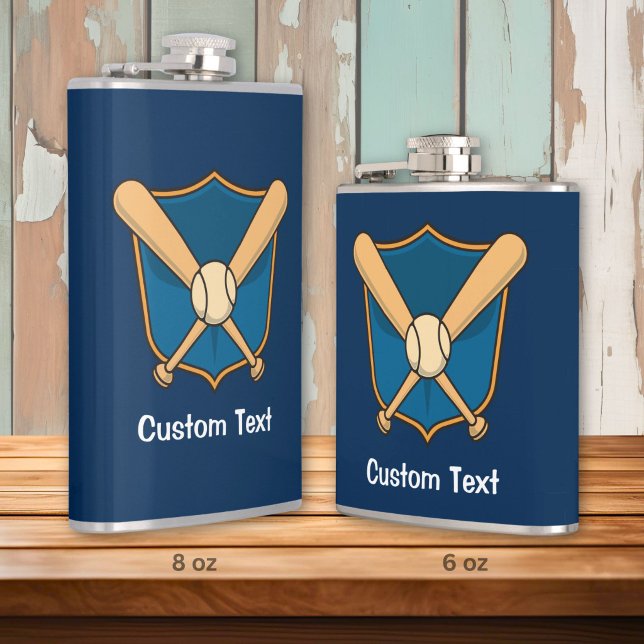 Baseball Shield Flask (Creator Uploaded)
