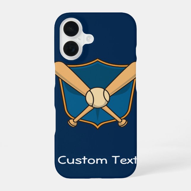Baseball Shield Iphone Case (Back)