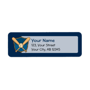 Baseball Shield Label