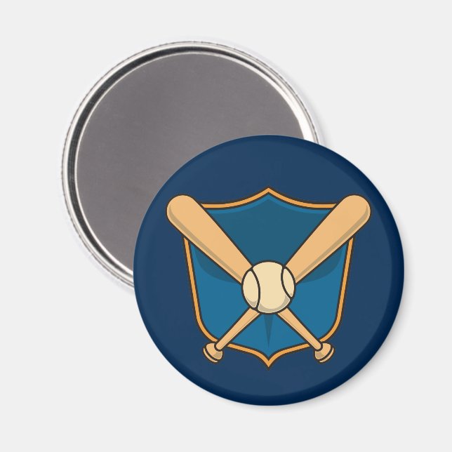 Baseball Shield Magnet (Front/Back)
