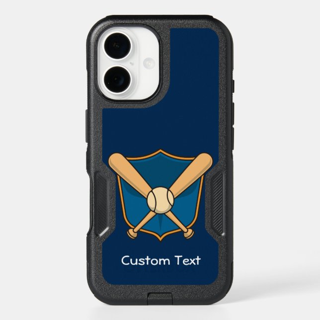 Baseball Shield Otterbox iPhone Case (Back)