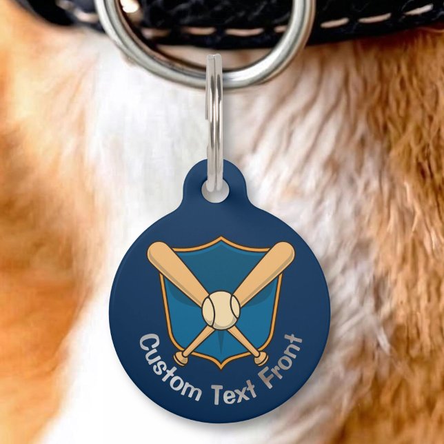 Baseball Shield Pet ID Tag (Creator Uploaded)
