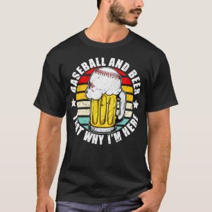 Baseball Shirt Beer Shirt Vintage Baseball Lover B
