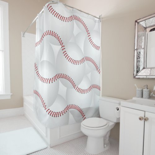 Baseball Shower Curtain