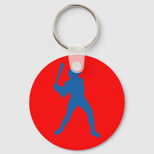 baseball silhouette keychain