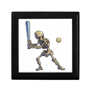 Baseball Skeleton Halloween Gift Box