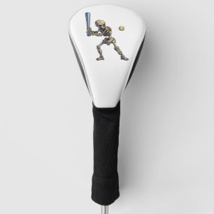 Baseball Skeleton Halloween Golf Head Cover